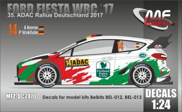 Kalkomania Ford Fiesta WRC 2017 Deutschland Kremer MF-Zone MFZ-DC2470