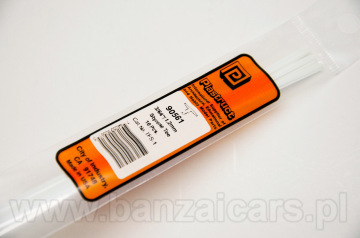 Profil przekrój T 1.2mm x 1.2mm x 0.4mm x 25cm Plastruct 90561