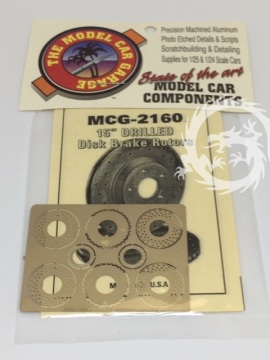 Tarcze hamulcowe wiercone 15 mm The Model Car Garage  MCG 2160