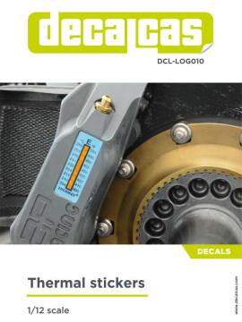 Kalkomania termiczna na hamulce do motocykli 1/12 - Decalcas DCL-LOG010