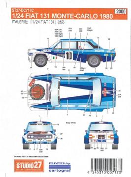 Kalkomania Fiat 131 