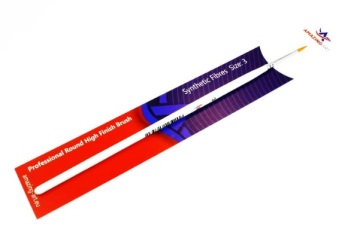 Pędzel modelarski retuszerski - włosie - syntetyczne - okrągły 