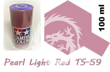 Farba w aerozolu TS-59 Pearl Light Red - czerwony - Tamiya 85059