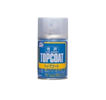 Lakier bezbarwny połysk Mr.Top Coat - Gloss Spray Gunze Mr.Hobby B-501