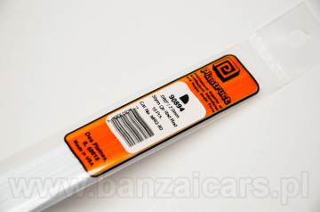 Profil pręt ćwierć koła 2.1mm x 25cm Plastruct 90894