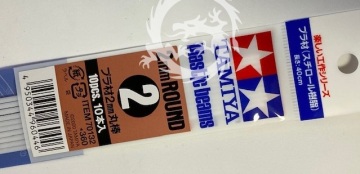 Profile plastikowe okrągłe pełne 2mm Plastic Beams - 10szt. Tamiya 70132