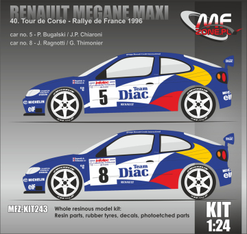 Renault Megane Maxi Kit Car Diac MFZKIT243 Mf-Zone