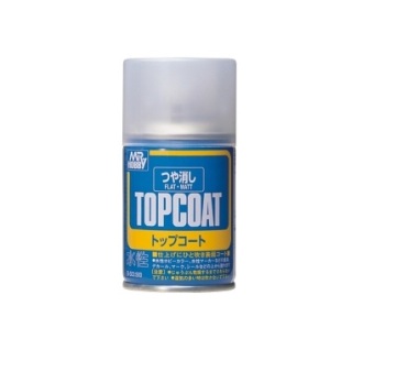 Lakier bezbarwny matowy Mr.Top Coat - mat Spray Gunze Mr.Hobby B-503
