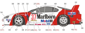 Kalkomania Toyota Supra GT 