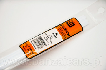 Profil pręt ćwierć koła 2.6mm x 25cm Plastruct 90895