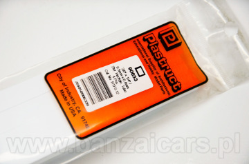 Profil przekrój pręt prostokąt pusty 9.5mm x 6.4mm x 0.6mm x 37.5cm Plastruct 90633