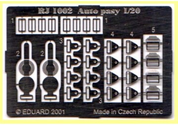 Waloryzacja fototrawiona - sprzączki i klamry pasów uniwersalne w skali 1:20 - Reji Model 1002