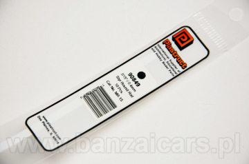 Profil pręt przekrój koło O śr. 0.4mm x 25cm Plastruct 90849