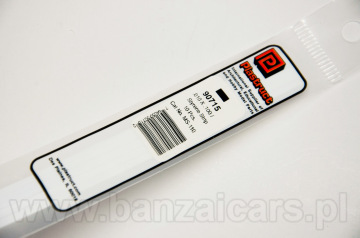 Profil pręt przekrój prostokąt 0.3mm x 2.6mm x 25cm Plastruct 90715