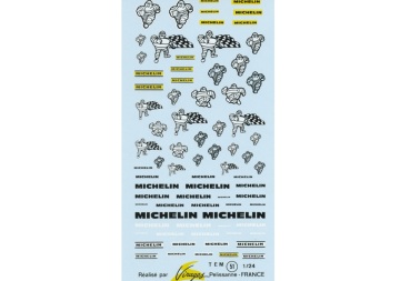 Kalkomania Michelin 1/24 IBB Auto Racing VIR0051