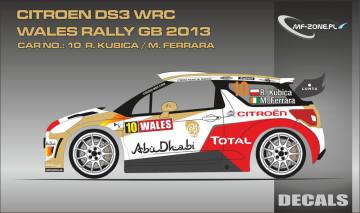 Kalomania Citroen DS3 WRC R. Kubica MFZ-DC2418 MF-zone