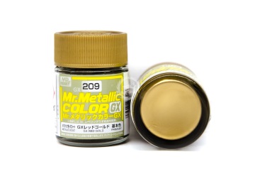 Farba Mr. Color Metallic GX-209 Red Gold - ciepła złota metaliczna - Gunze GUNGX209