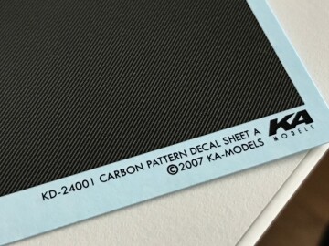 Kalkomania - Karbon carbon typ A KA models - KE24001