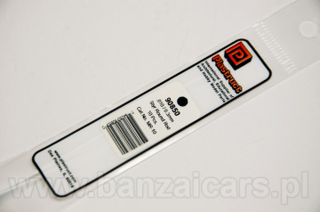 Profil pręt przekrój koło O śr. 0.3mm x 25cm Plastruct 90850