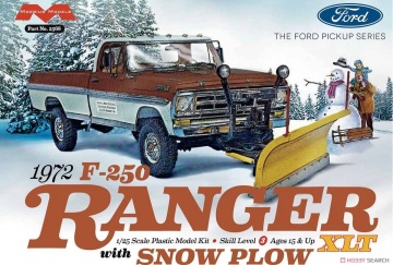 Ford F-250 Ranger 1972 XLT With Snowplow Moebius Model 2568