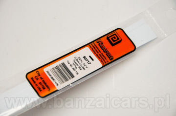 Profil pręt przekrój prostokąt 0.3mm x 4.0mm x 25cm Plastruct 90717