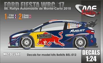 Kalkomania Ford Fiesta WRC 2017 Monte Carlo MF-Zone MFZ-DC2447