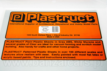 Płyta szara arkusz 178mm x 300mm x 1.0mm Plastruct 91004
