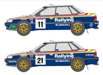 Kalkomania Subaru Legacy - zespół fabryczny- Shunco Decals SHK-D335