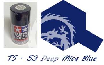 Farba w aerozolu TS-53 Deep Metallic Blue Spray - ciemny granatowy metalik - Tamiya 85053
