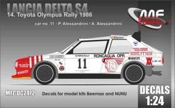 Kalkomania Lancia Delta S4 Olympus Rally 1986 Alessandrini MF-Zone MFZ-DC2472