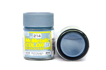 Farba Mr. Color Metallic GX-214 Ice Silver - srebrno niebieska metaliczna - Gunze GUNGX214