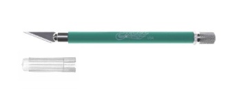 Nożyk Excel K18 z dolnym pokrętłem - zielony - Excel 16022