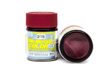 Farba Mr. Color Metallic GX-215 Metal Bloody - ciemna czerwona, bordowa metaliczna - Gunze GUNGX215