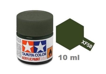 Farba modelarska XF-58 Olive Green 10 ml Tamiya 81758