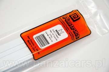 Profil szyna przekrój H 8.0mm x 8.0mm x 1.2mm x 38cm Plastruct 90547