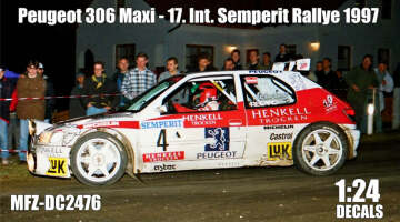 Kalkomania Peugeot 306 MAXI Semperit Rallye 1997 MF-Zone MFZ-DC2476