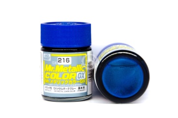 Farba Mr. Color Metallic GX-216 Metal Dark Blue - ciemna niebieska metaliczna - Gunze GUNGX216