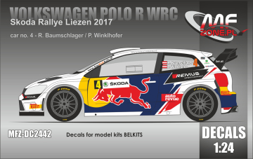 Kalkomania Volkswagen Polo R WRC Baumschlager MFZ-DC2442 MF-zone