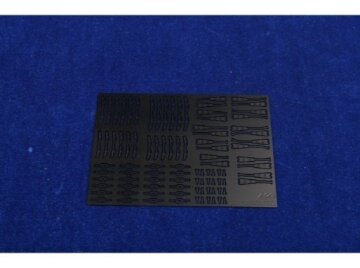Waloryzacja fototrawiona uniwersalna - wycieraczki w skali 1/24 czarne KAmodels - KE24011