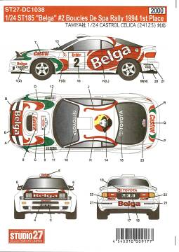 Kalkomania Toyota Celica ST185 Belga Studio27 DC1038