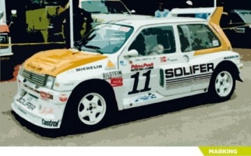 Kalkomania MG Metro 6r4 Pikes Peak Climb Hill 1987 Decalcas - DCL-DEC042