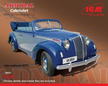 Admiral Cabriolet, WWII German Passenger Car ICM 24021
