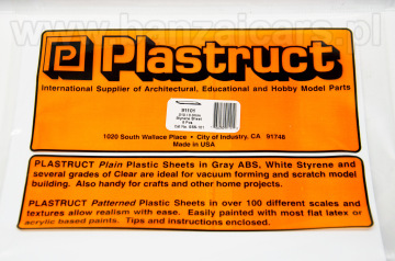 Płyta biała arkusz 178mm x 300mm x 0.3mm Plastruct 91101