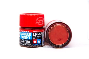 Farba Lacquer Paint LP-46 Pure Metallic Red - Czerwony metalik 10 ml Tamiya 82146