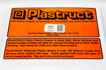 Płyta biała arkusz 178mm x 300mm x 0.8mm Plastruct 91103