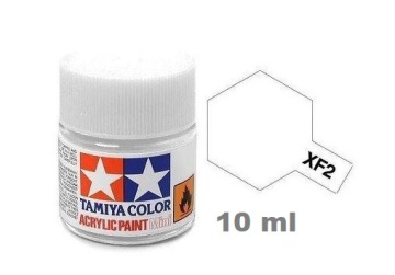 Farba modelarska White mat  XF-2 biała 10 ml Tamiya 81702
