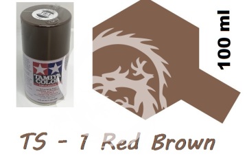Farba w aerozolu TS-1 Red Brown Tamiya 85001