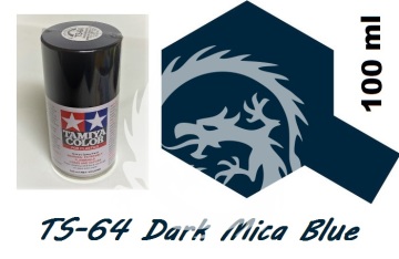 Farba w aerozolu TS-64 Dark Mica Blue - granatowy - Spray Tamiya 85064