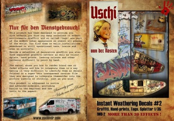 Kalkomania - graffity, concrete, splatter - Uschi 1014-1