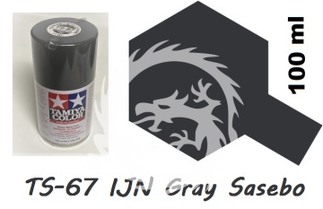 Farba w aerozolu TS-67 IJN Gray Sasebo - szary- Spray Tamiya 85067